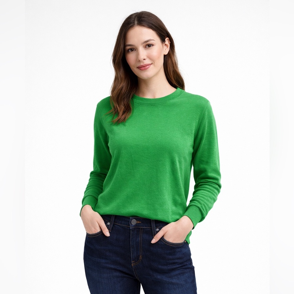 COS Bright Green Long Sleeve Sweater 100% Cotton